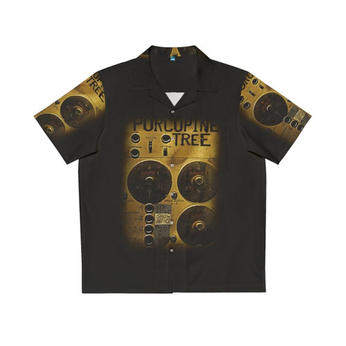 Retro Classic Hawaiian Shirt with Old Incidental Machinery Design