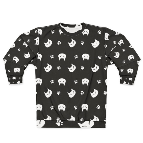 Cat lover sweatshirt with iconic cat graphic