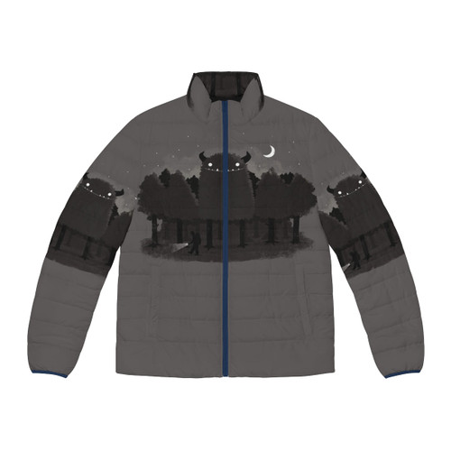 A cozy puffer jacket perfect for your next cryptid expedition