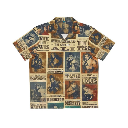 Retro Champion Of The World Boxing Poster Hawaiian Shirt