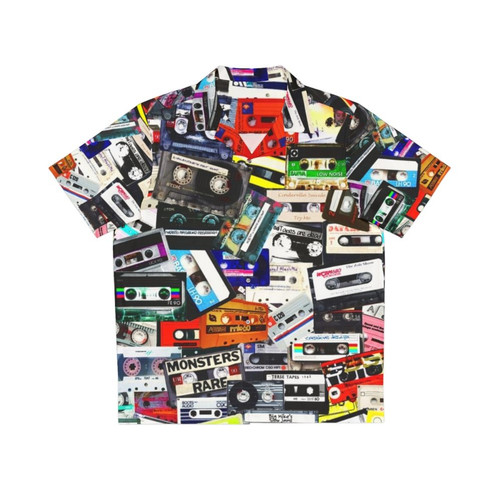 Retro cassette tape Hawaiian shirt