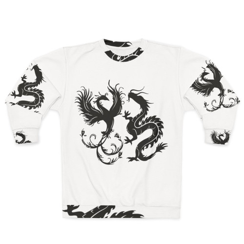 Phoenix and dragon mythical creature sweatshirt