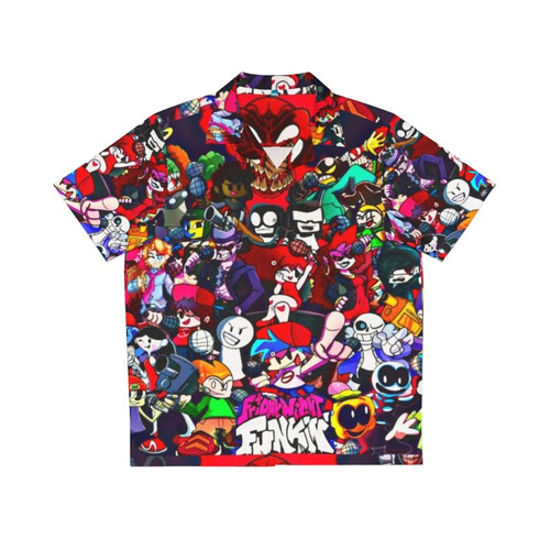 friday night funkin hawaiian shirt boys beach button up