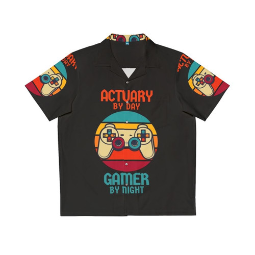 Vintage Actuary Gamer Hawaiian Shirt