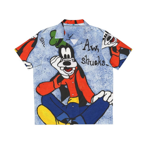 Goofy Painting Hawaiian Shirt with Vibrant Cartoon Design