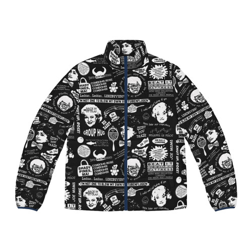 Golden Girls 80s Puffer Jacket featuring the four main characters