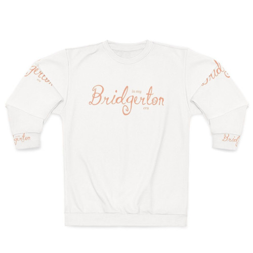 Peach sweatshirt with "In My Bridgerton Era" text