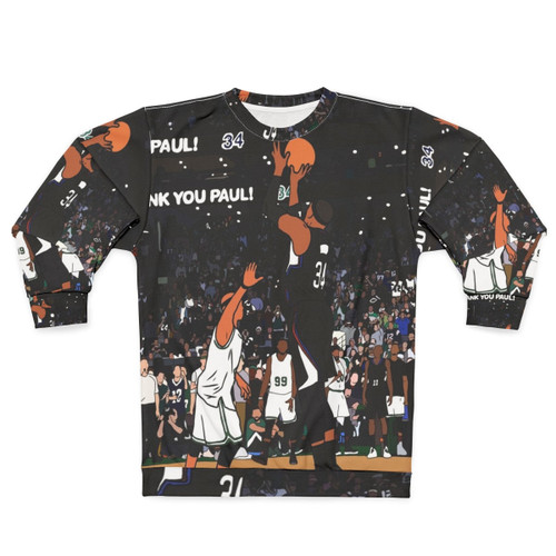 Paul Pierce's Last Shot in Boston Celtics Green Sweatshirt