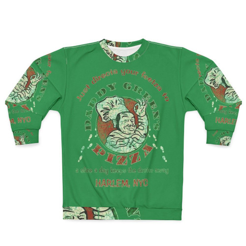 Daddy Green's Pizza Sweatshirt with The Last Dragon Inspired Graphics