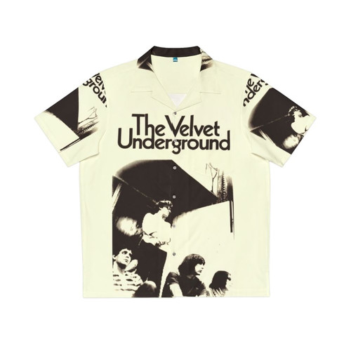 Velvet Hawaiian Shirt with Retro Music Inspired Aesthetic