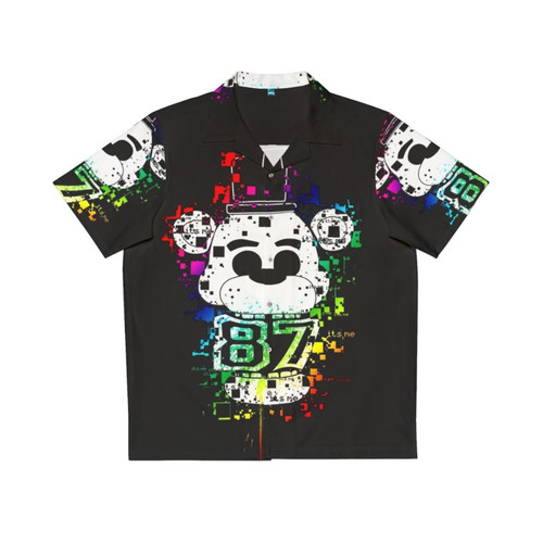 Five Nights at Freddy's themed Hawaiian shirt