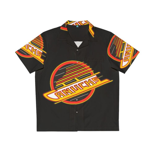 Retro Vancouver Canucks Hockey Hawaiian Shirt