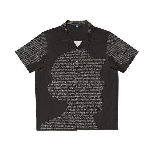 Finnegans Wake James Joyce Hawaiian Shirt with Irish Literary Design