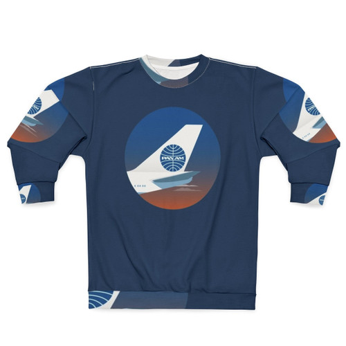 Vintage Pan Am sweatshirt with retro airline logo