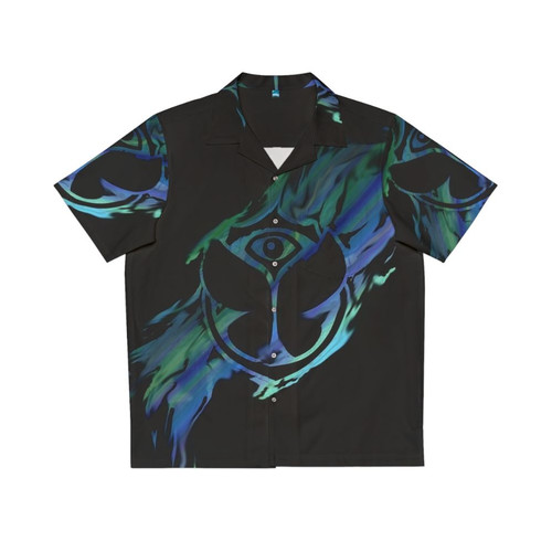 Tomorrowland Festival Hawaiian Shirt with Vibrant Peacock Design