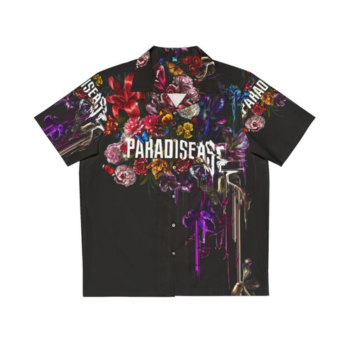 Glitch Floral Paradise Corrupt Hawaiian Shirt