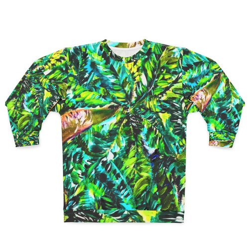 Tropical palm trees sweatshirt