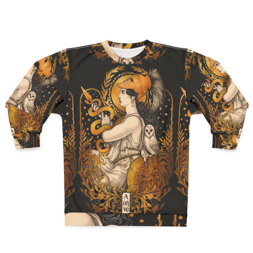Pallas Athena Greek Goddess Art Nouveau Sweatshirt