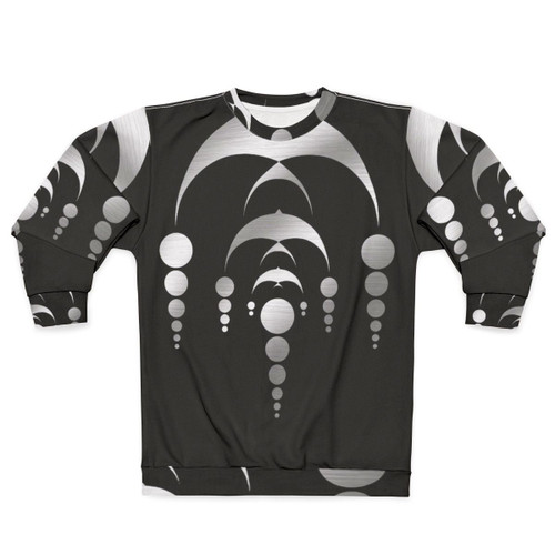 Crop Circle Sweatshirt with Alien, UFO and Ancient Geometry Design