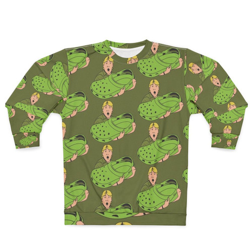 Croccy Sweatshirt, an Australian-inspired crocodile-themed apparel
