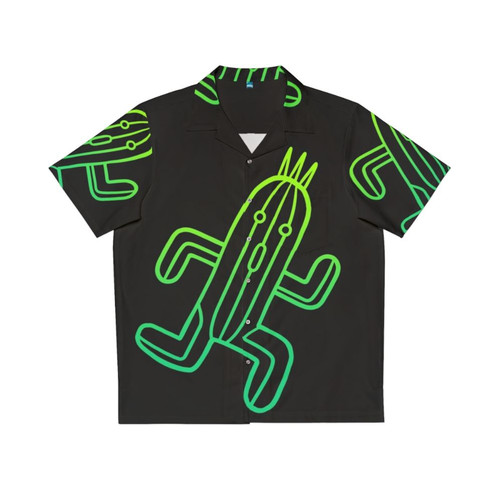 Final Fantasy Cactuar Minimalist Hawaiian Shirt