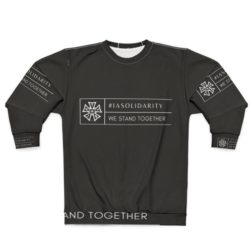 IATSE Solidarity Sweatshirt with "We Stand Together" text and logo