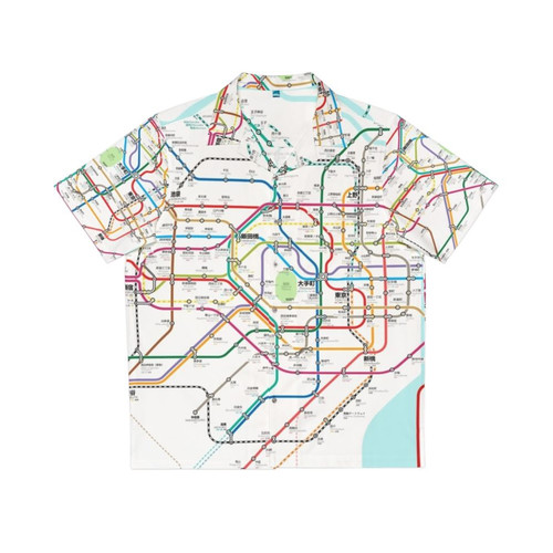 Tokyo Metro Map Japan Hawaiian Shirt