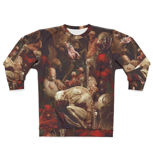 Spooky horror creatures party sweatshirt