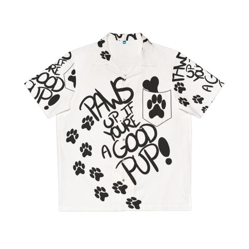 Paw print Hawaiian shirt for pet owners and animal lovers