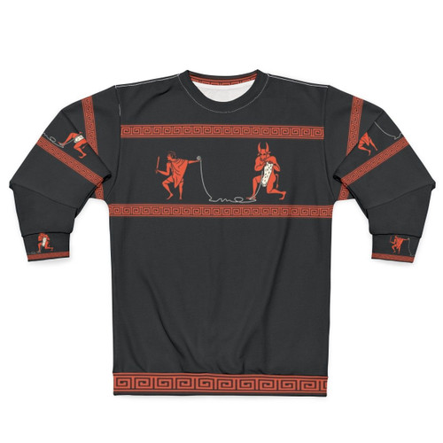 Handcrafted Minotaur Sweatshirt with Greek Mythology Design