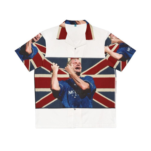 Paul Gascoigne Floral Hawaiian Shirt
