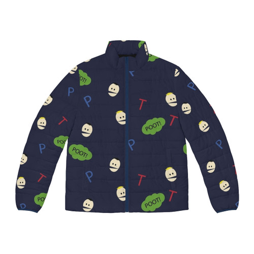 Terrance and Phillip South Park themed puffer jacket