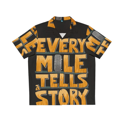 Tire In The Mile Hawaiian Shirt for Land Cruiser and Overland Enthusiasts