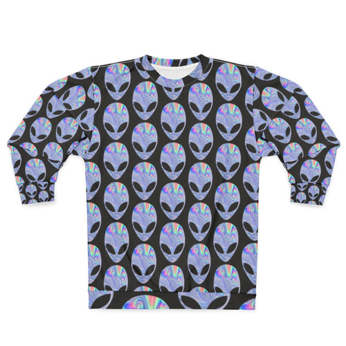 Cosmic out of this world sweatshirt with galaxy and astral print