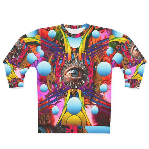 Cosmic Tree Sweatshirt featuring nature-inspired abstract design