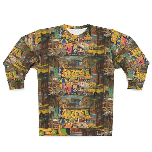 I Love NY Sweatshirt showcasing the iconic New York City skyline