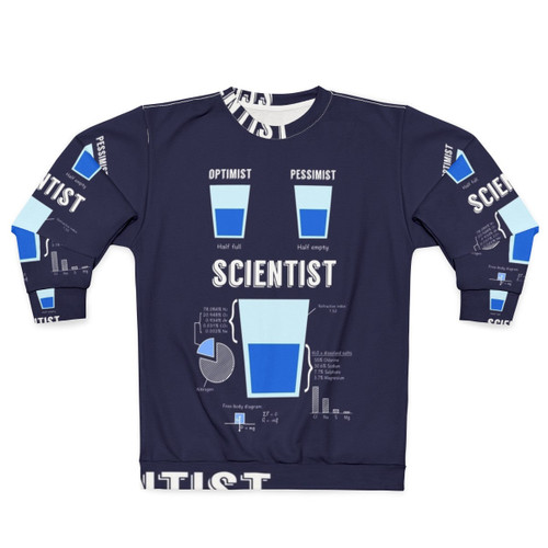 Optimist Pessimist Scientist Funny Science Sweatshirt
