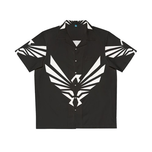 Falcon Aviation Hawaiian Shirt with tropical pattern