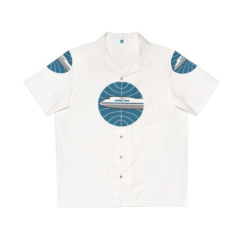 Vintage Pan Am 747 Hawaiian Shirt