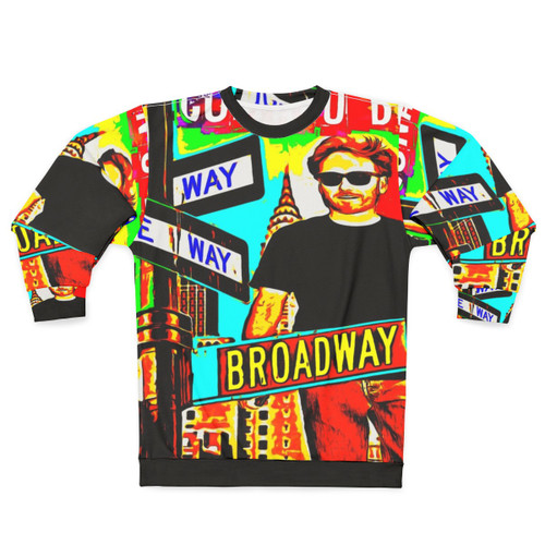 Conan O'Brien Watercolor Portrait Painting Sweatshirt