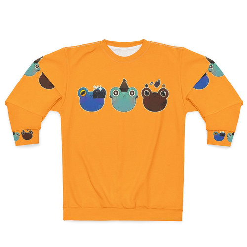 Hobbies For Froggies Frog Cartoon Sweatshirt
