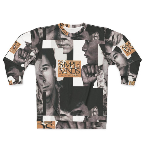 Simple Minds Album Sweatshirt - Iconic New Wave Pop Band Design