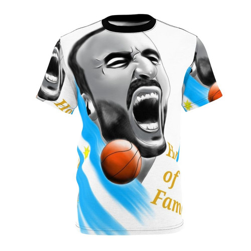 Manu Ginobili Tribute T-shirt, Argentinian Basketball Star Graphic