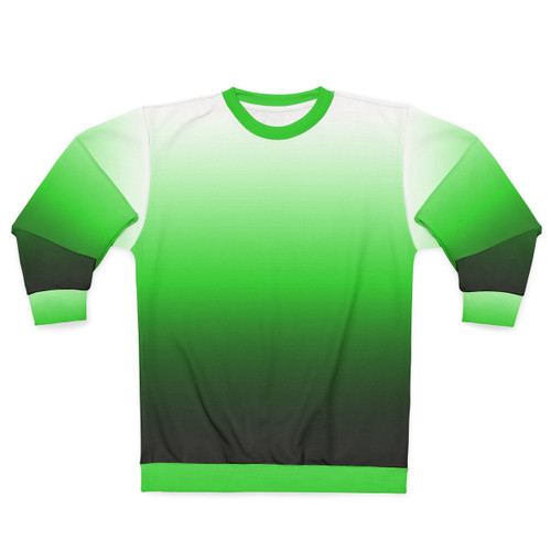 Ombre green to black sweatshirt