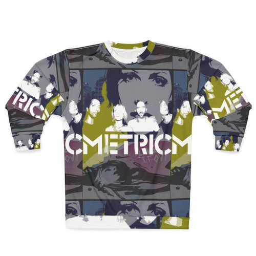 Old World Indie Music Sweatshirt with Metric and Emily Haines Branding