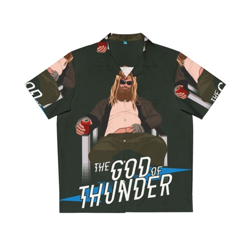Thor Avengers Hawaiian Shirt with Hammer and Lightning