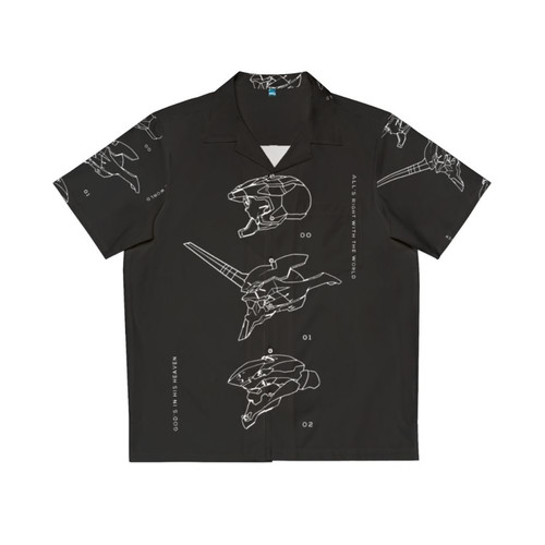 Anime-inspired Eva Units Hawaiian Shirt