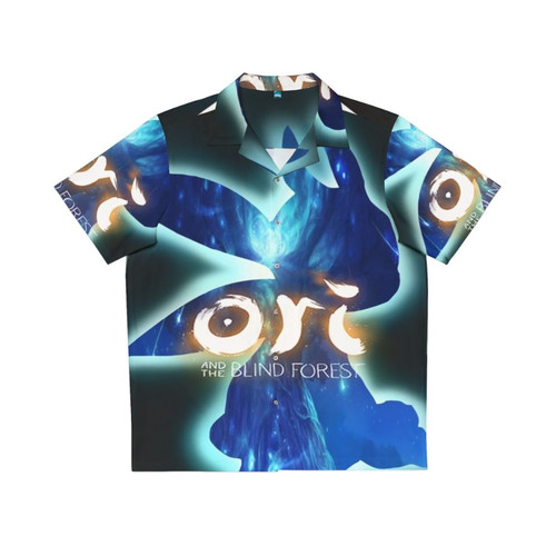 Ori and The Blind Forest Hawaiian Shirt featuring Ori, Naru, and the forest spirits