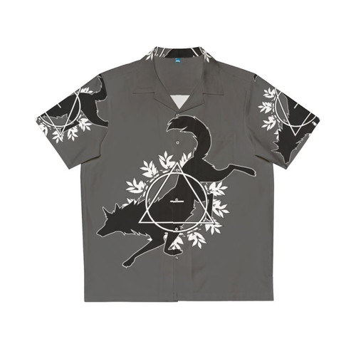 Theta Delta Animal Print Hawaiian Shirt