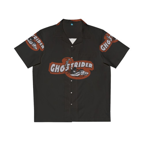 Ghostrider Hawaiian Shirt with Knotts Berry Farm Roller Coaster